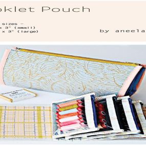 Only 1 spot left! Join instructor, Ruth Bass this Saturday and learn how to make this super useful and super cute Booklet Pouch.