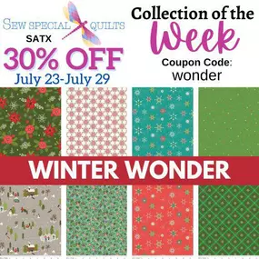 Christmas in July!
Collection of the Week: Winter Wonder by Riley Blake
30% off this week!!