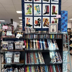 We're a participant in the All Texas Shop Hop!  Stop in for your stamp and free gift and get inspired by our All Texas Shop Hop projects and fabrics.