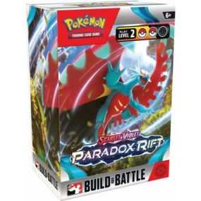 Uncover the Anomalies of Area Zero! Dive into the clouds and explore a land that appears to be unbound by time! With ferocious attacks, Ancient Pokémon like Roaring Moon ex and Sandy Shocks ex appear alongside artificial Future Pokémon like Iron Valiant ex and Iron Hands ex. Meanwhile, Garchomp ex, Mewtwo ex, and others Terastallize to gain new types, as Armarouge ex, Gholdengo ex, and more Pokémon ex join the fray. Adventure awaits as timelines collide in the Pokémon TCG: Scarlet & Violet—Parad
