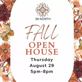 ???? You're Invited to Our Fall Open House! ????**
Mark your calendars—this is the event you won't want to miss! ???? Join us Thursday, August 29th 5pm-8pm for a cozy evening of fall fun, featuring exclusive home decor, seasonal gifts, and special discounts. ???? Whether you're looking to spruce up your space or find the perfect gift, we've got something special for you!