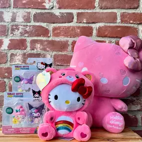 We’re celebrating Hello Kitty’s 50th anniversary!!
Grab a plushy, Hello Kitty and Friends figurines or L.O.L. doll to celebrate with us!