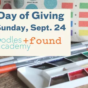 Found is hosting a Day of Giving to benefit Doodles Academy on Sunday, Sept. 24, from 11am-6pm. When you shop that day, 10% of in-store and online sales will be donated to this organization. Doodles Academy is a national nonprofit working with educators nationwide, including in Ann Arbor and Ypsilanti, to expand youth access to high-quality visual arts education.