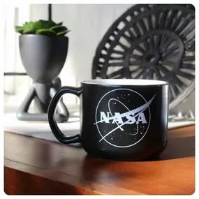 Blast off and get ready for the week with the classic @nasa meatball mug!