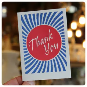 Brighten someone's day with a happy thank you note!