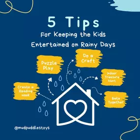 ☔ Don't Let the Rain Dampen Your Day: Top 5 Indoor Activities for Kids

The rain is coming. But no worries! We've got #Top5 tips to keep your little ones entertained and engaged indoors.