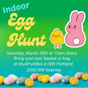 Our NW Portland location is hosting our annual Easter Egg Hunt Saturday, March 30th! Arrive early because we open the doors at 10am sharp.
P.S. This is a candy-free egg hunt