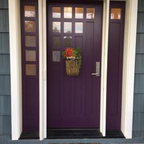 Custom front door with sidelites