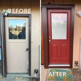 This new garage door added security and energy effeciency