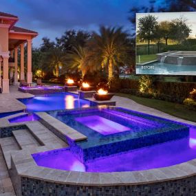 Luxury custom pool by Magnolia custom pools