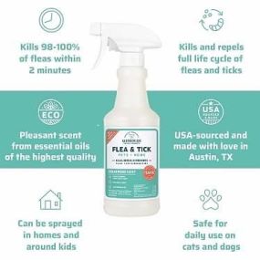 The ticks are out! But don’t worry- we’ve got you covered with one of our favorite products!
Use these great smelling sprays to fend off ticks in conjunction with your current flea/tick treatment - simply spray on your dog (and yourself!) before any outings. Comes in a variety of scents!
