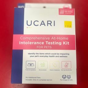 One of the most common topics we help customers with are dog allergies! 
You know…ear infections, itchy skin, chewing feet, hot spots, digestive problems…
We love helping dogs feel better with a food that agrees with them or a topical lotion to soothe their skin. 
FORTUNATELY we now carry UCARI pet sensitivity test kits! We are excited about adding this tool as a helpful part of the puzzle!