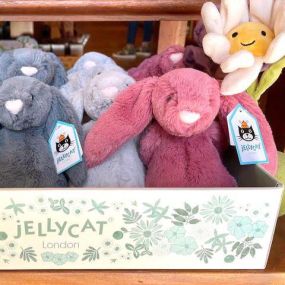 ✨ With a hop and a joyful skip, Jellycat bunnies are here at Geppetto’s!