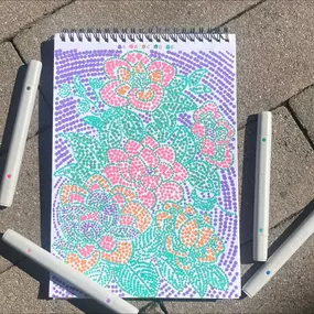 Get into a flow state with Dot-By-Letters! 
Simply choose your color, add it to the helpful key, and then cover all of the corresponding letters on the page! These are just a great de-stress activity and are so much fun!!