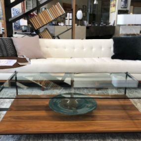 The Lexi sofa along with a Charleston Forge coffee table is a great spot to relax and enjoy the evening.