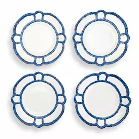 Hosting dinner soon? This melamine blue bamboo dinner plate adds a touch of whimsy to your dinnerware collection. This plate is virtually unbreakable and meets all FDA and US standards for food safety. And bonus - it's BPA-free!