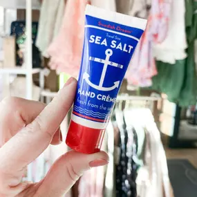 Our latest hand cream from Swedish Dream smells like crisp, salty, ocean air - just like a day at the beach!