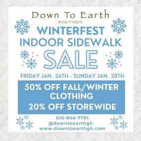 Don’t miss out on this chance to upgrade your winter wardrobe at unbeatable prices! ???? This Friday-Sunday we have a whopping 50% off of all of our fall/winter clothing! And that’s not all - we have 20% off storewide for the weekend! It’s the perfect opportunity to grab the cozy essentials you’ve had your eye on this season.