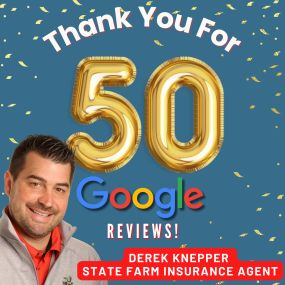 Thank you to our wonderful customers for 50 Google reviews! We appreciate you sharing your experiences.