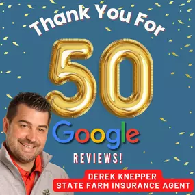 Thank you to our wonderful customers for 50 Google reviews! We appreciate you sharing your experiences.