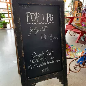 ???????? Don't miss out on our upcoming events, including more awesome Pop Ups this Saturday! Our current expected vendors are from:

???? Omaha Bee Club
???? Greek Donuts
???? Rochelle's Room (homemade bird feeders, houses, jewelry, and more)
???? And possibly more!

Check out our events page to always be up-to-date! https://forthewildbirds.com/pages/events-schedule