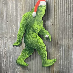 Looking for a unique Grinch Sasquatch for your yard? This 42inch Laser Cut Metal Sasquatch is for You!!