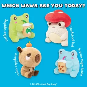 Are you full of caffeine fueled energy? Maybe just having a chill day enjoying a tangerine? Or are you possibly the life of the fungi party? Which Wawa are you today?