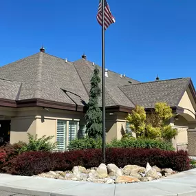 Exterior photo two of Larkin Mortuary - Riverton, 3688 W 12600 S, Riverton, UT 84065.

Telephone: (801) 254-4850