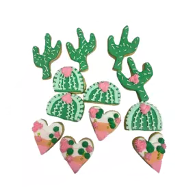 The House of Marissa's Cake - Cookies cactus theme