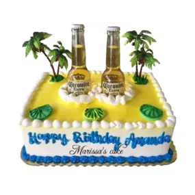 The House of Marissa's Cake - Corona beer theme birthday cake