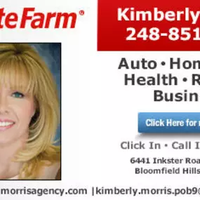 Kimberly Morris State Farm
Ad powered by: YPC Media