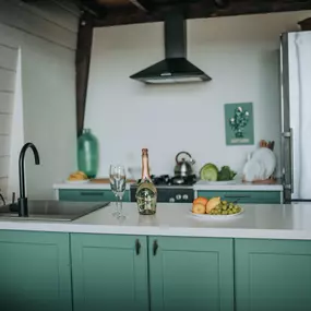 Home kitchen after cabinet painting in Vero Beach, FL