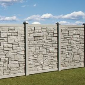 Privacylink Simulated Stone fence