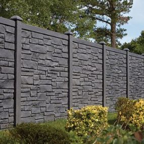 Allegheny simulated stone fence