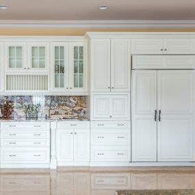 Kitchen after cabinet painting in Highland Park, IL