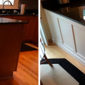 Before and after cabinet refacing in Barrington, IL