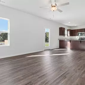 Living room and kitchen after home painting Omaha, NE