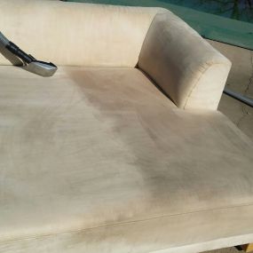 Before and after upholstery cleaning in Fort Smith, AR