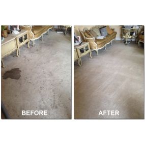 Before and after carpet cleaning Fort Smith, AR