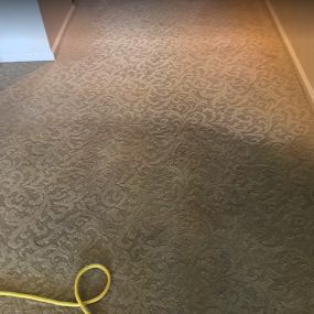 Carpet cleaning in Fort Smith, AR in progress