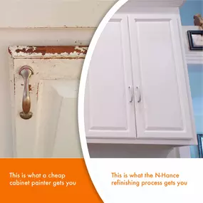 before and after cabinet painting