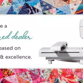 We were named a 2024 Bernina and bernette Excellence dealer—which means superior customer service and machine support for you. We offer thorough product knowledge, innovative programs, and educational opportunities.