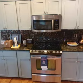 newly painted kitchen cabinets in Charleston