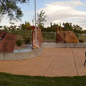 Veteran's memorial in Mendon City