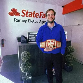 Shout out to Salah for earning the belt by having the MOST sales for the month of January! ????????????????????????