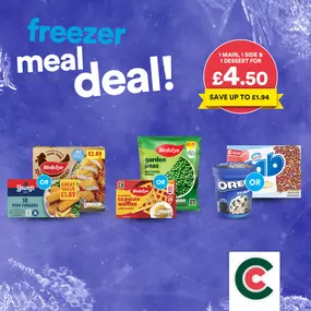 Freezer Filler - 1 Main, 1 Side, 1 Ice cream £4.50 at Costcutter