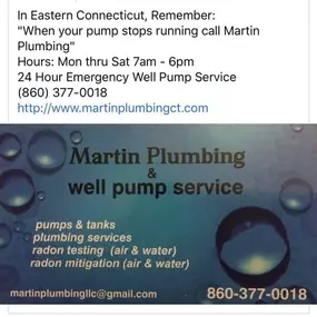 Bild von Martin Plumbing And Well Pump Service