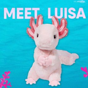 Meet our newest plushie Luisa ???????? isn’t she the cutest AXOLOTL ever. She loves the water and lots of snuggles ????????????????