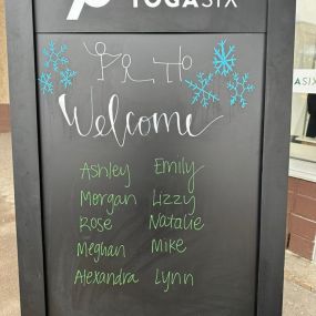Welcome guests to YogaSix