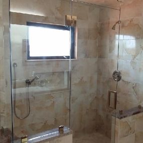 Custom Steam Shower Enclosure - Frameless Shower Enclosures - Lemon Bay Glass & Mirror